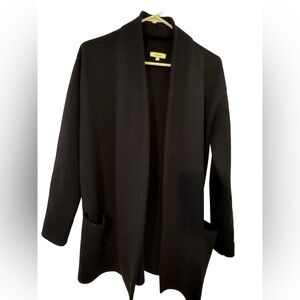 Reiss Blue Open Front Cardigan 50% wood blended with pockets